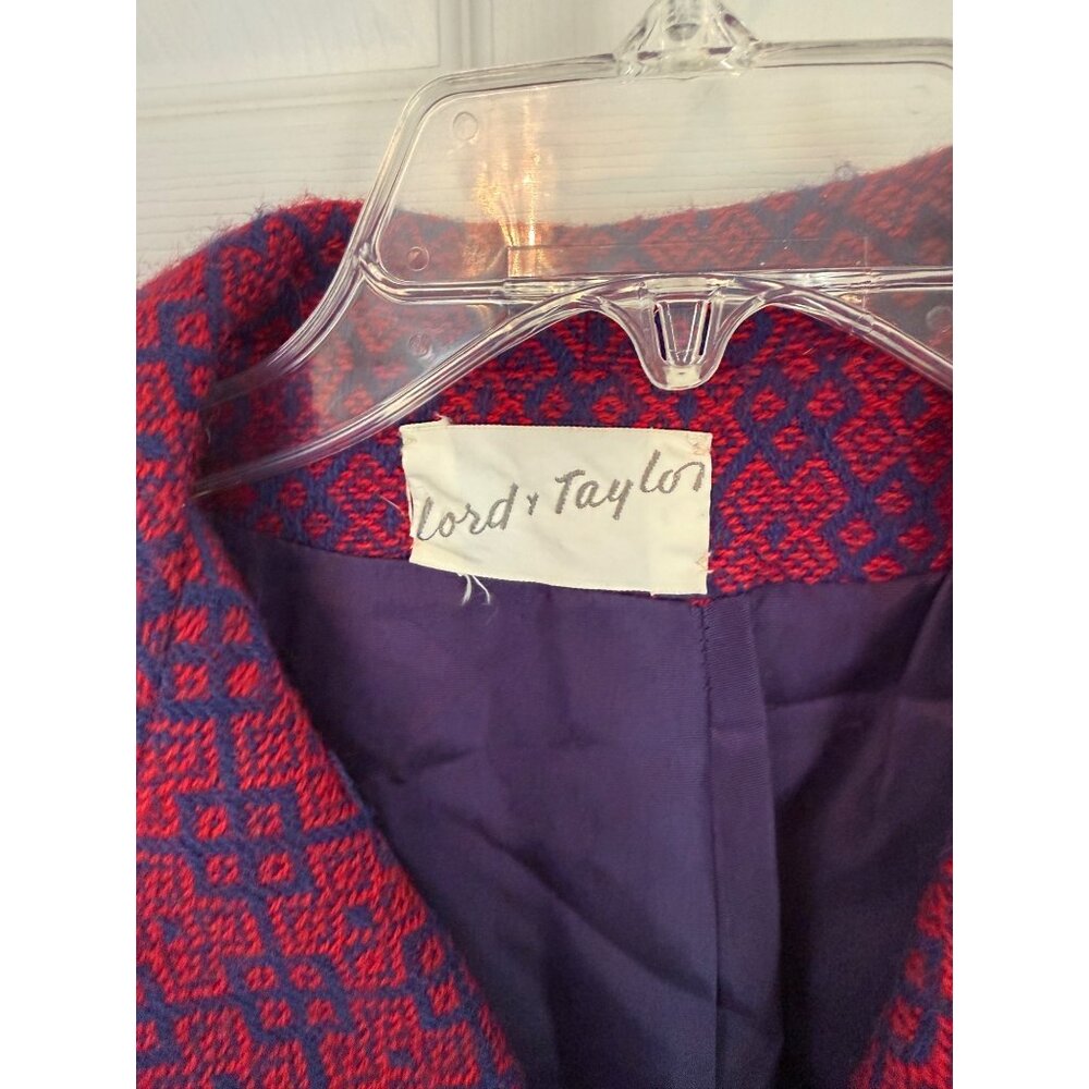 Vintage 70's Reflections By Beverly Moyer Lord & Tylor Wool Dress Suit Small - Picture 4 of 13